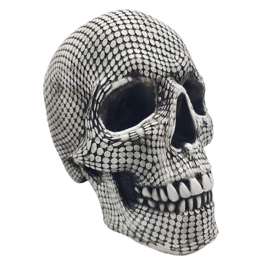 6.5" Checker Skull Tabletop Décor by Ashland®